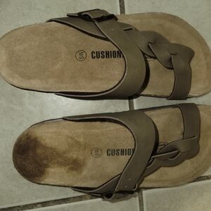 Cushion Women's Braided Sandals - Brown